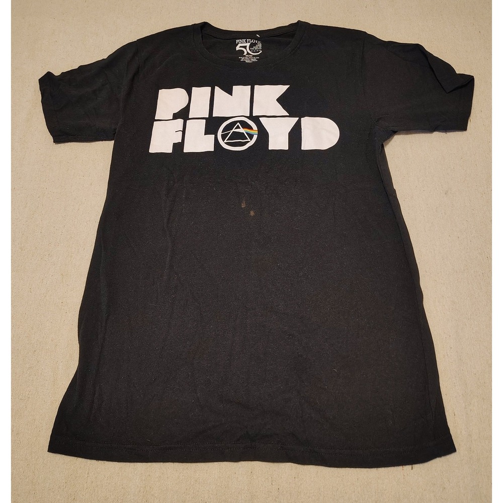 Pink Floyd Dark Side of the Moon 50th Anniversary Graphic Tee Mens Medium Black